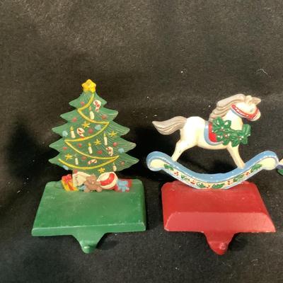 Lot 1592. Vintage Cast Iron Stocking Hooks