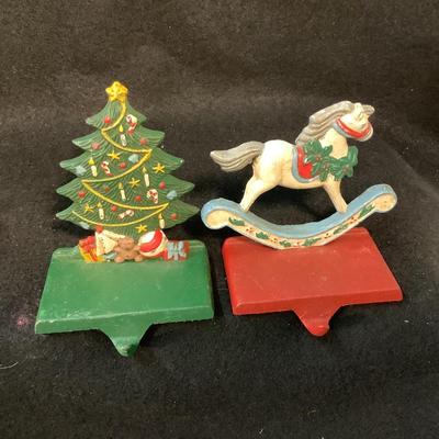 Lot 1592. Vintage Cast Iron Stocking Hooks