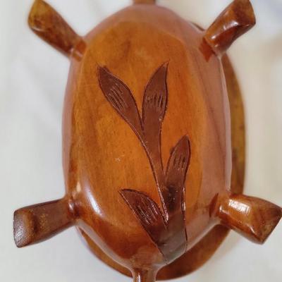 Vintage hand carved trinket box