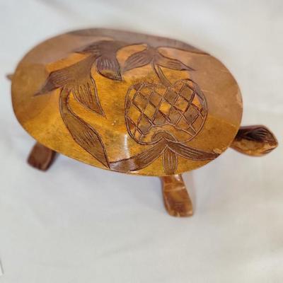 Vintage hand carved trinket box