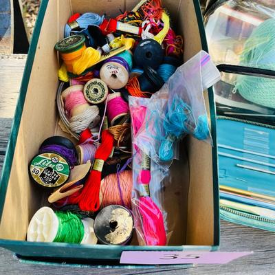 Crochet needles, Thread and other Sewing