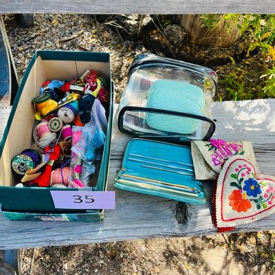 Crochet needles, Thread and other Sewing
