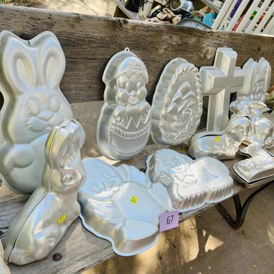 Lot of Wilton Easter Cake Pans