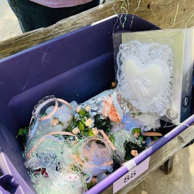 Tub of Wedding Decore