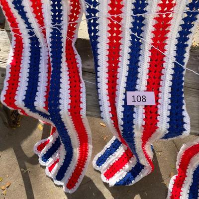 Patriotic Crochet Throw