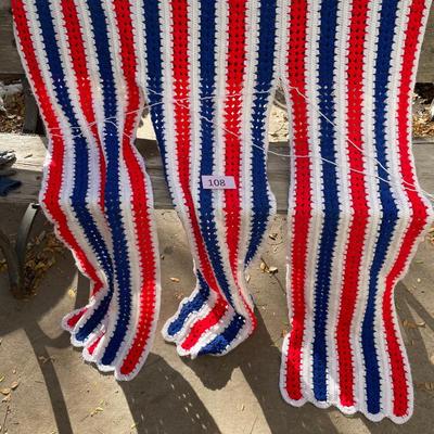 Patriotic Crochet Throw