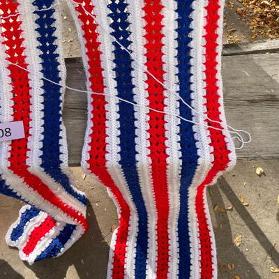 Patriotic Crochet Throw