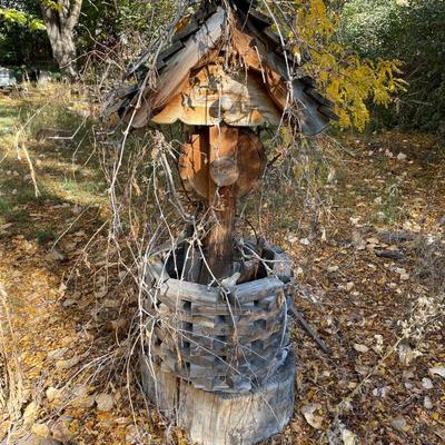 Wooden Wishing well.