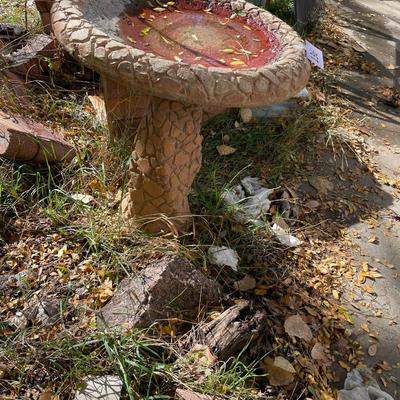 Cement Bird Bath