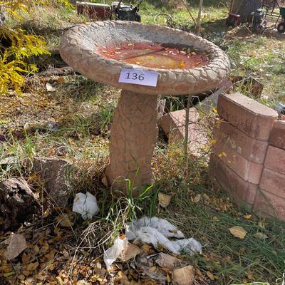 Cement Bird Bath