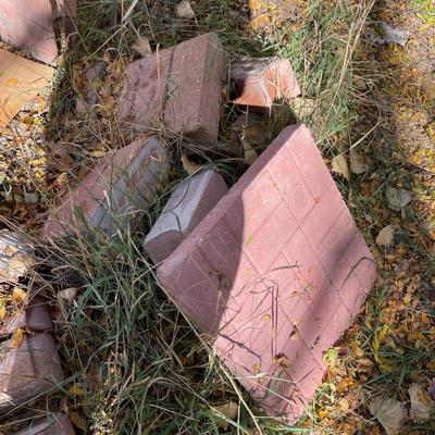Red pavers