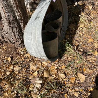 Galvanized Steel Buckets Wash tub & Waterer