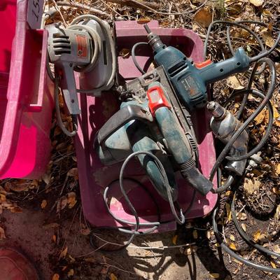 Tub of power tools