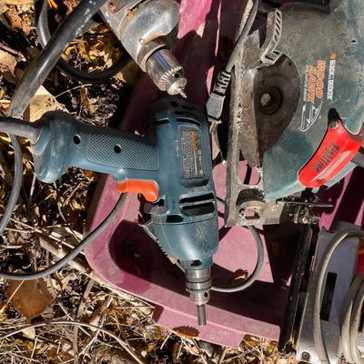 Tub of power tools