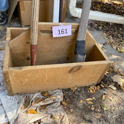 Wood tool box w/ Tools