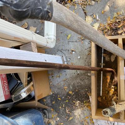 Wood tool box w/ Tools