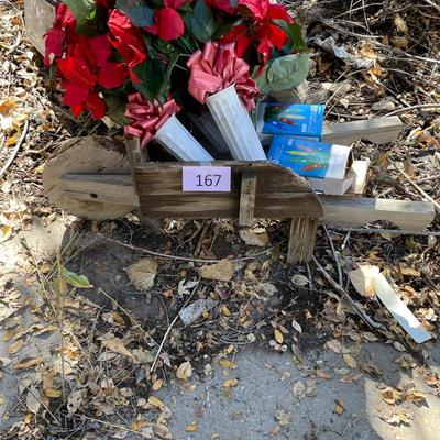 Wheel Barrow decor w/ Florals