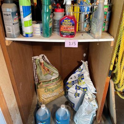 Large lot of household chemicals