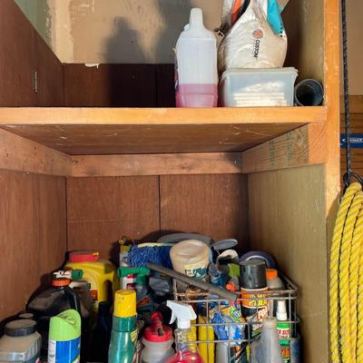 Large lot of household chemicals