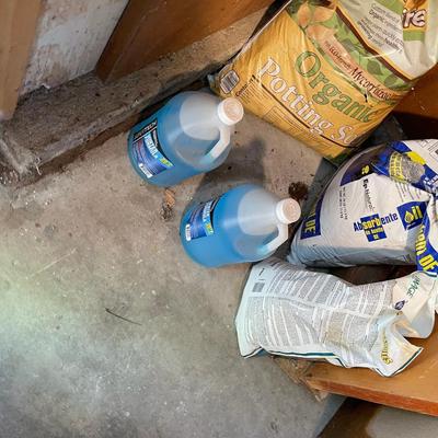 Large lot of household chemicals