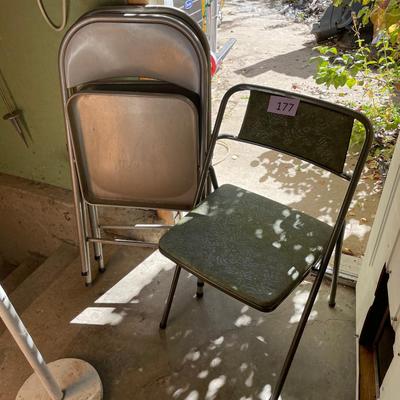 3 Folding Chairs