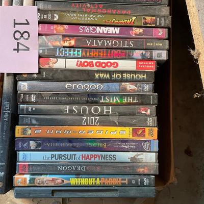 Flat of DVDs