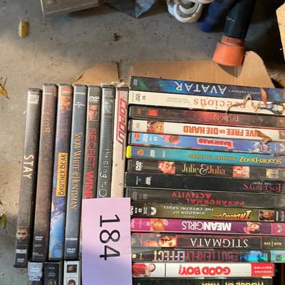 Flat of DVDs
