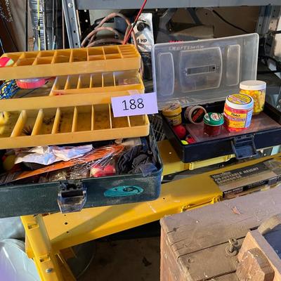 Tackle boxes w/ stuff