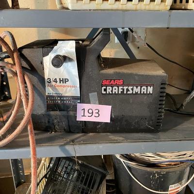 Craftsman Air compressor