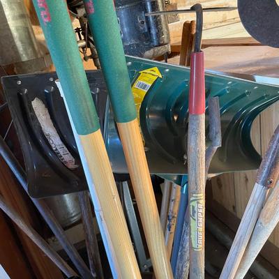 Trash can of yard tools!