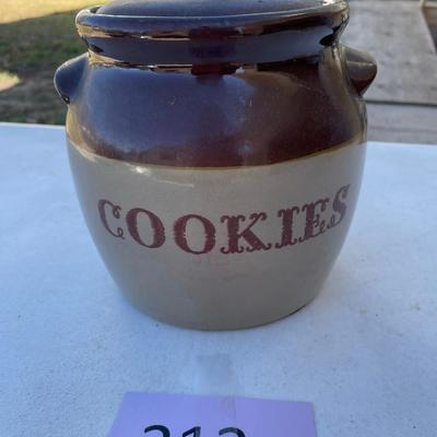 Vintage Stoneware Cookie Jar