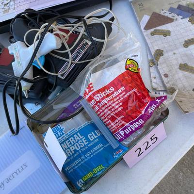 Tub of crafting supplies