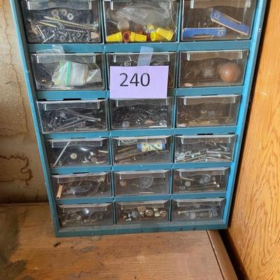 Hardware bin full