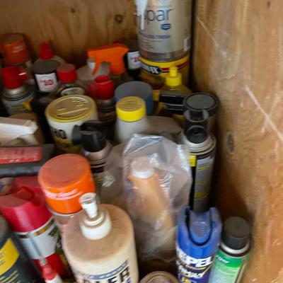 Large lot of household chemicals