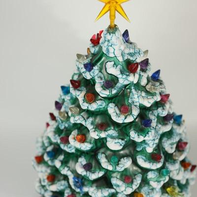 VINTAGE CERAMIC CHRISTMAS TREE