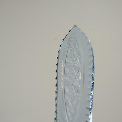 EXCEPTIONAL VINTAGE BLUE GLASS/ METAL CASING/ CUT GLASS DABBER/APPLIED GLASS JEWELS. PERFUME