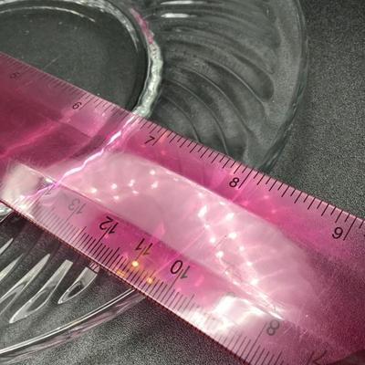 Vintage Clear Glass Swirl Plates