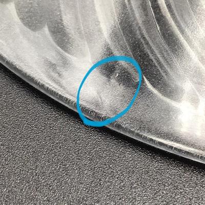 Vintage Clear Glass Swirl Plates