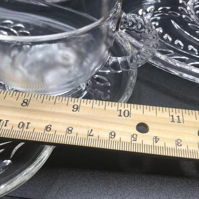 Federal Glass Homestead Snack Set