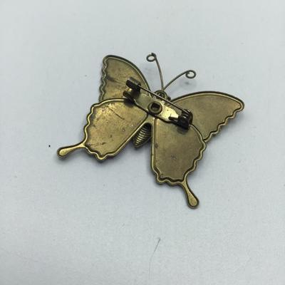 1970's Enamel Butterfly Pin