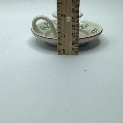 Vintage Candlestick Holders with Holly
