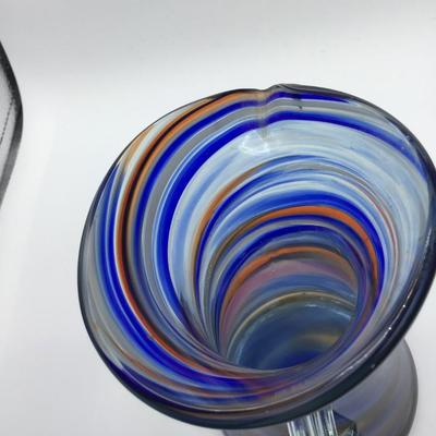 Hand Blown Multi Colored Pitcher