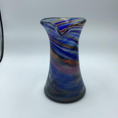 Hand Blown Multi Colored Pitcher