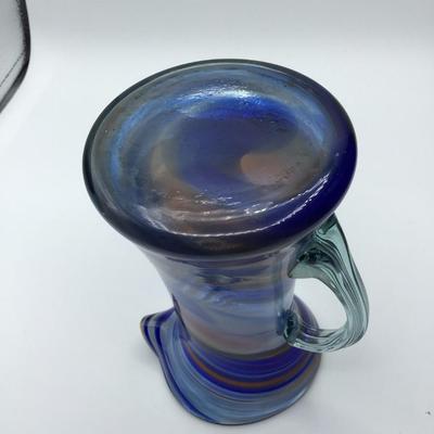 Hand Blown Multi Colored Pitcher