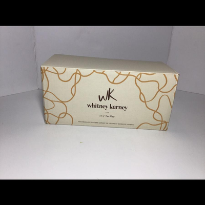 NEW Whitney Kerney Set of 2 Coffee Tea Mugs