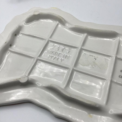 Vintage Cerimiche Watermelon and Carrot Trivet