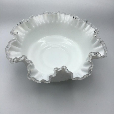 Fenton Spanish Lace Silver Crest Serving