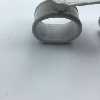 Vintage Fitz and Floyd White Porcelain Butterfly Napkin Rings 