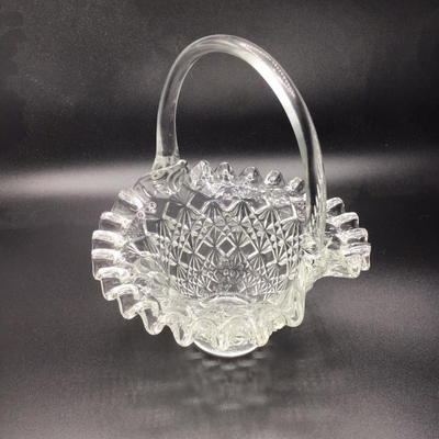 Fenton Clear Glass Basket