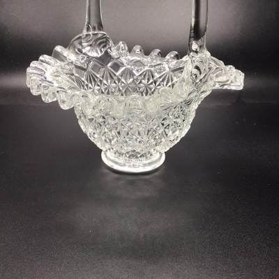 Fenton Clear Glass Basket